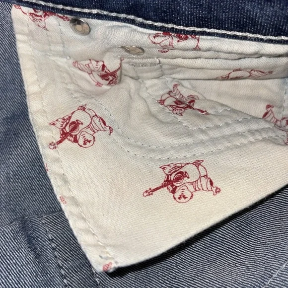 TRUE RELIGION low rise - cropped skinny leg ankle jeans - Size 30